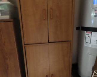 Garage storage cabinet.