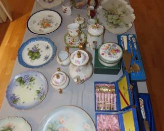 Hand painted porcelain collection.