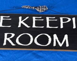 The Keeping Room Primitive Hand-Painted Wooden Sign