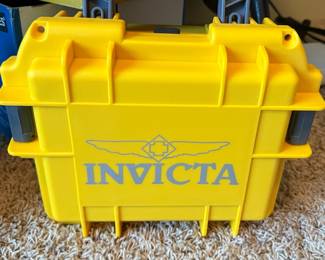 Invicta 8-Slot Yellow Impact-Resistant Watch Collector Case