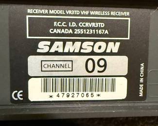 Samson Stage 5 VHF Wireless Handheld Microphone System - Channel 9