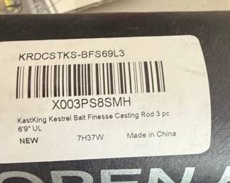 KastKing Kestrel Bait Finesse Casting Rod (3-Piece, 6'9" UL)