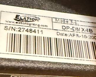 Elation Professional DP-DMX4B 4-Channel DMX Dimmer Pack