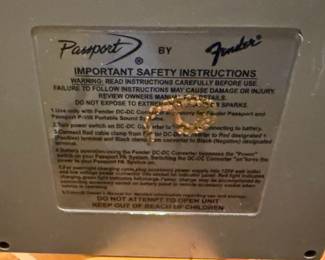 Fender Passport Portable PA System