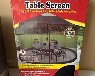 Garden Creations 9-Foot Outdoor Umbrella Table Screen