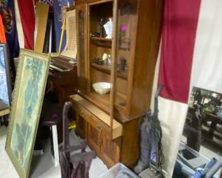 Vintage cabinet and glassware wire