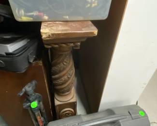 Vintage headboard, tools, etc.