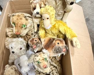 Big collection of early stuffed animals