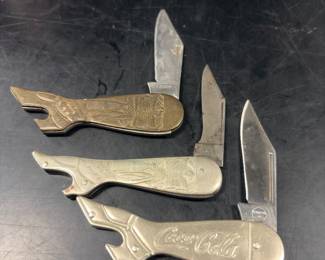 Antique advertising knives