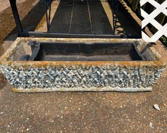 Pair of concrete planters