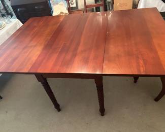 Cherry gateleg drop leaf dining table