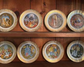 Grimm's Fairy Tale plates. 13 in all