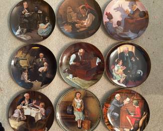 Norman Rockwell plates