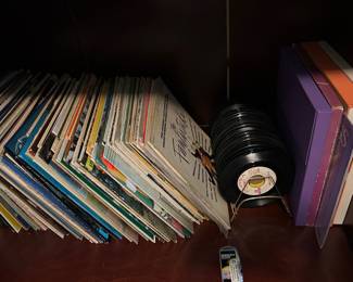albums and 45's