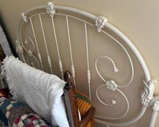Iron bed headboard