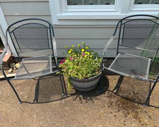pair of patio chairs