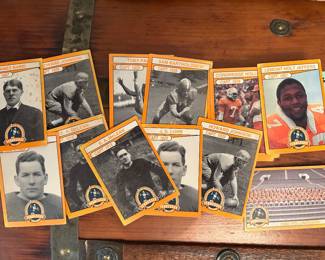 UT football captains ball cards