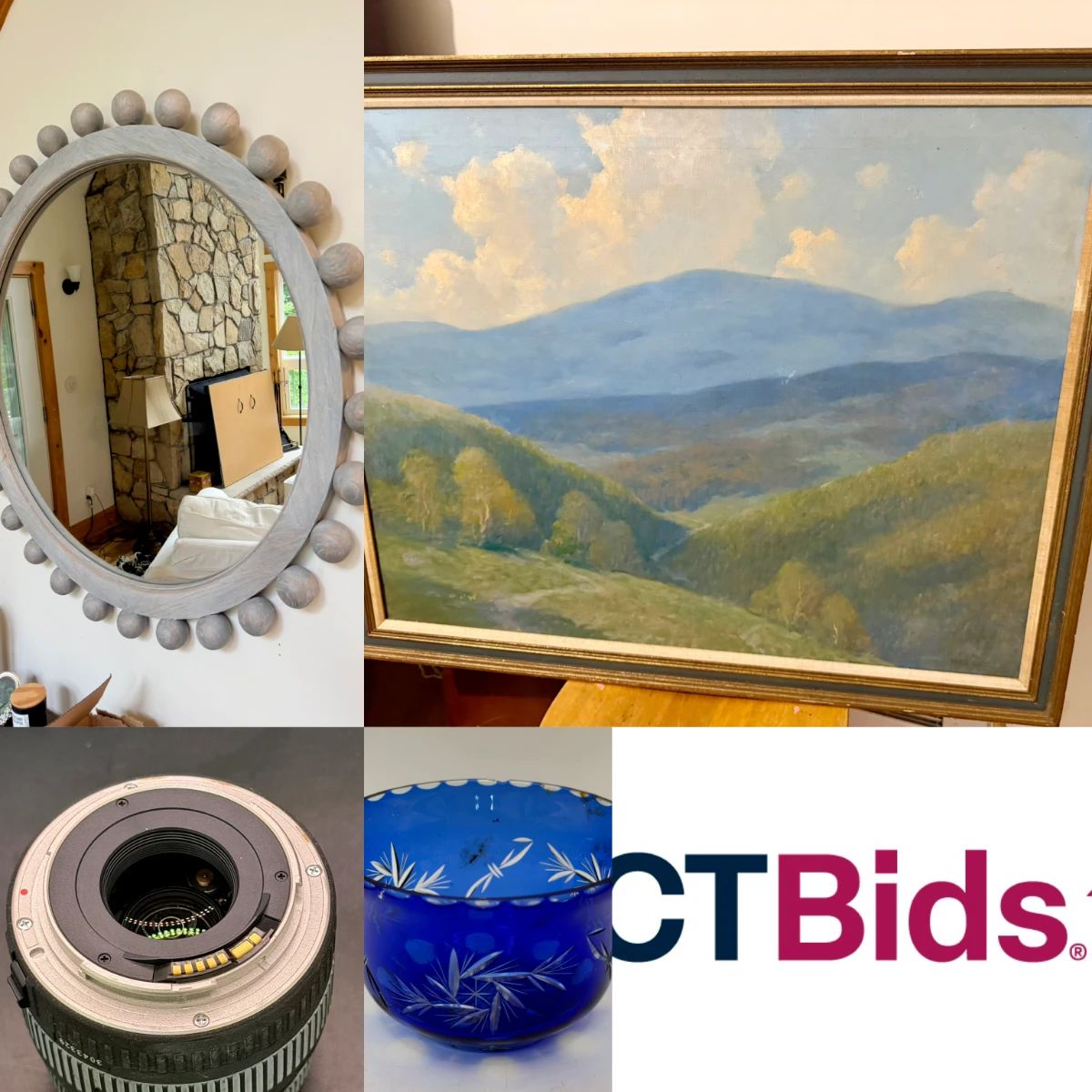 Online auction at SCM.CTBids.com pick up in Russell Massachusetts 01071 or ship nationwide. All items start at just $1 with no reserve! Baseball cards, Football autographs, sports memorabilia, Homer Laughlin Fiestaware, MCM Furniture, Art, and more!