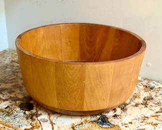 Signed John McLeod Vermont Crafted Crate & Barrel Salad Bowl