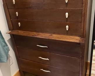 1950s Six-Drawer Solid Wood Dresser with Dovetail Construction by Drexel Profile