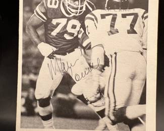 Autographed Football Memorabilia - Marvin Powell