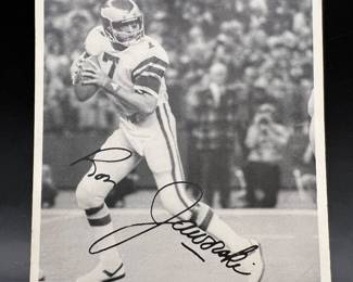 Autographed Football Memorabilia - Quarterback Ron Jaworski