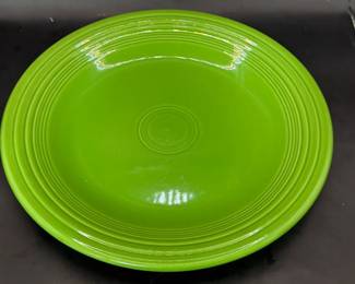 (4) Fiesta Green Dinner Plates