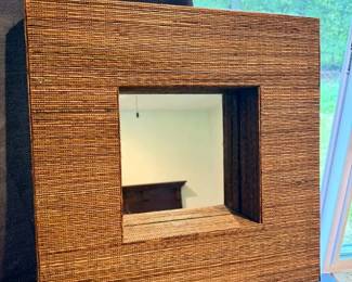 Crate & Barrel Lyrik Square Wall Mirror