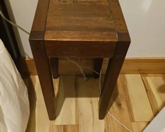 Small Square Wooden Nightstand