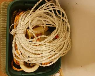 Mystery Lot Box Of Rope And Other Items