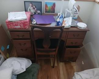 Wooden Desk & Chair