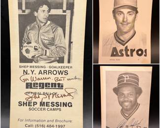 Autographed Soccer & Baseball Memorabilia including Nolan Ryan