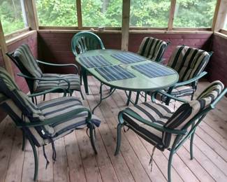 (7) Patio Table & Chairs