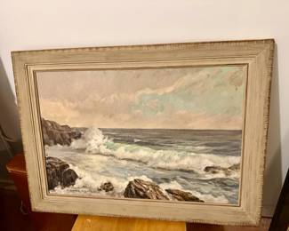 “The Long Wave” Richard G Signed Painting