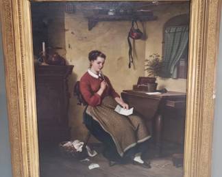 109 Lot 245 Oil on canvas painting after Meyer von Bremen s