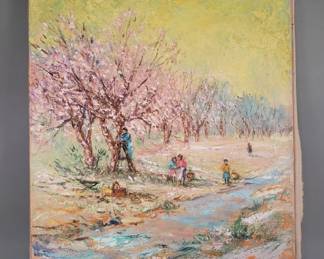 065 Lot 254 Signed Clifford Silsby oil on canvas painting