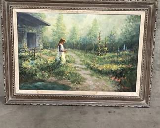 088 Lot 187 Signed Louise Rash oil painting on canvas