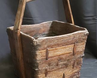 182 Lot 215 Antique Asian water bucket