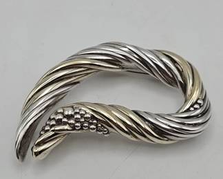 180 Lot 31h Joe Eustace sterling silver and gold vermeil