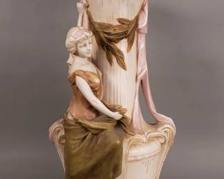 033 Lot 103 Royal Dux Art Nouveau style figurial porcelain