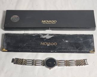 091 Lot 317h Vintage Movado The Museum Watch