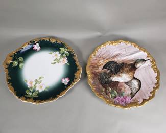 151 Lot 660 Pair of vintage Limoges France porcelain plates