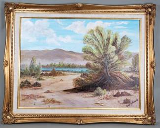 105 Lot 82 Ida B Purcell signed oil on board
