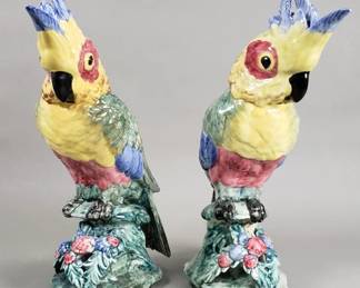 111 Lot 268 Pair of Cockatoos Stangl Pottery Birds