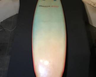 036 Lot 400h Vintage 1980s Angelo Ferrara surfboard twin fin