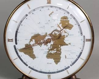 175 Lot 602 Vintage Kundo brass World Clock