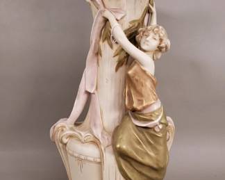 034 Lot 104 Royal Dux Art Nouveau style figurial porcelain