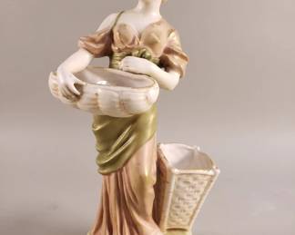 148 Lot 580 Royal Dux porcelain figural vase