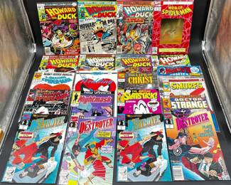 Lot Of Vintage And Newer Marvel Comics With Spider-Man, Howard The Duck