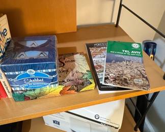 Estate Sale Assortment: Shabbat Box of Questions, Travel Guide, and Networking Gear